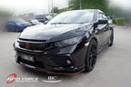 Installed View - Honda Civic FC Sedan (2016-2021): Mugen Style Window Visors
