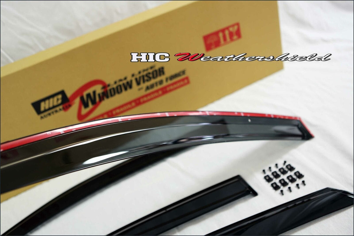 Installed View - Honda Civic FC Sedan (2016-2021): OEM Style Window Visors