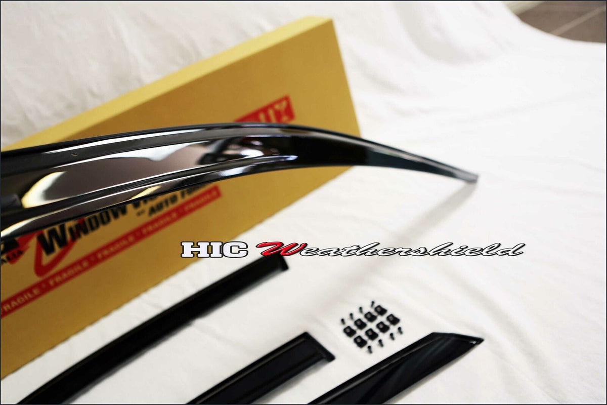 Installed View - Honda Civic FC Sedan (2016-2021): OEM Style Window Visors