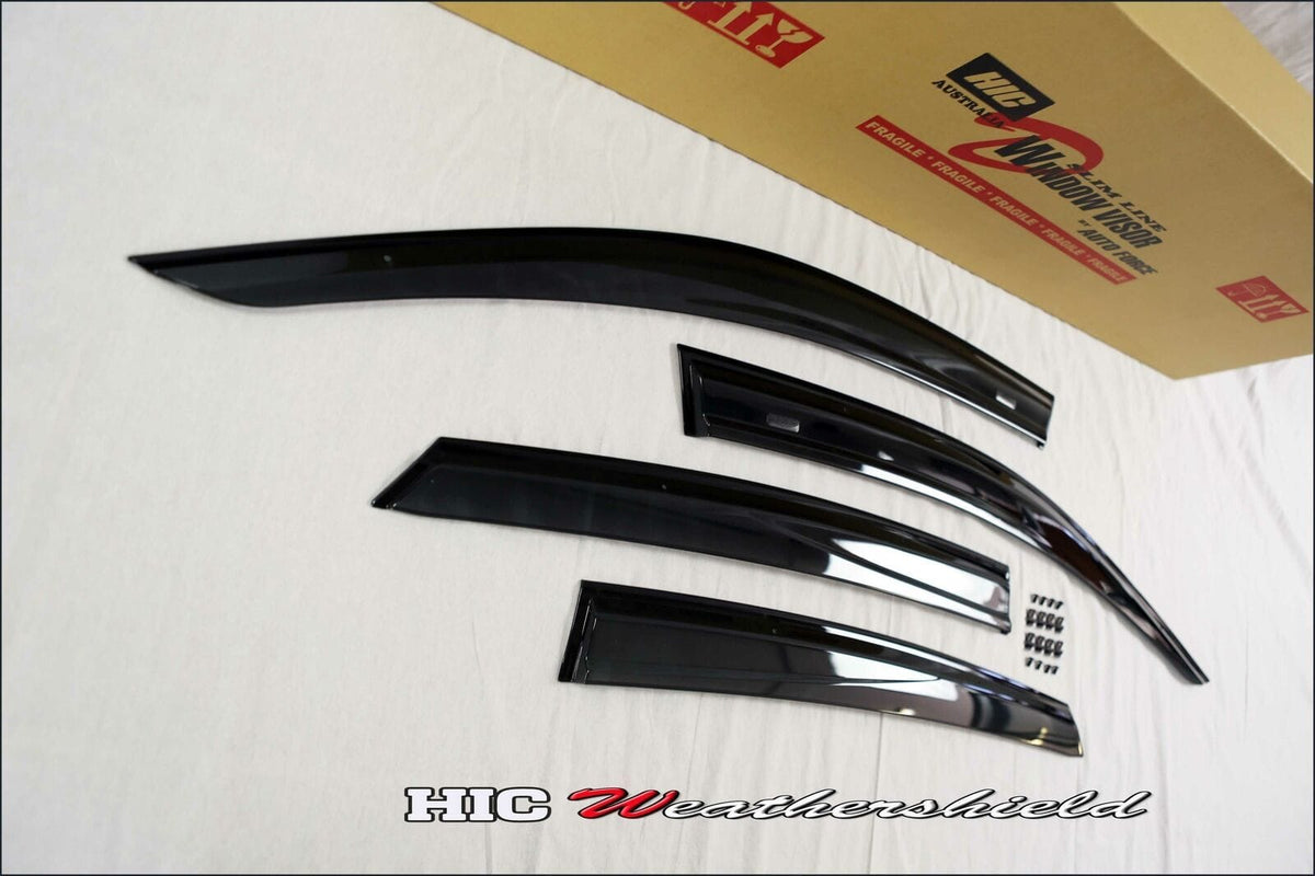 Installed View - Honda Civic FC Sedan (2016-2021): OEM Style Window Visors