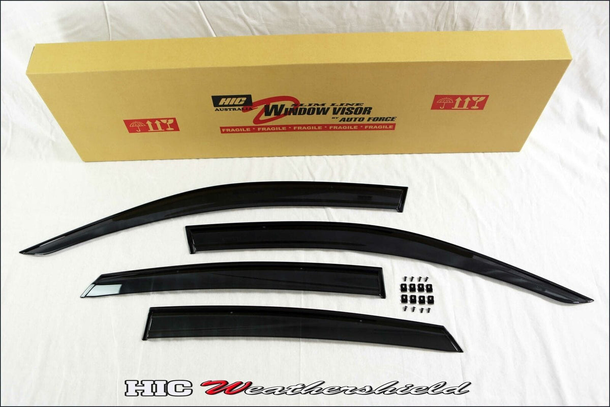 Installed View - Honda Civic FC Sedan (2016-2021): OEM Style Window Visors