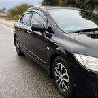 Installed View - Honda Civic FD1 Sedan (2006-2012): Mugen Style Window Visors