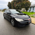 Installed View - Honda Civic FD1 Sedan (2006-2012): Mugen Style Window Visors