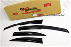 Installed View - Honda Civic FD1 Sedan (2006-2012): Mugen Style Window Visors