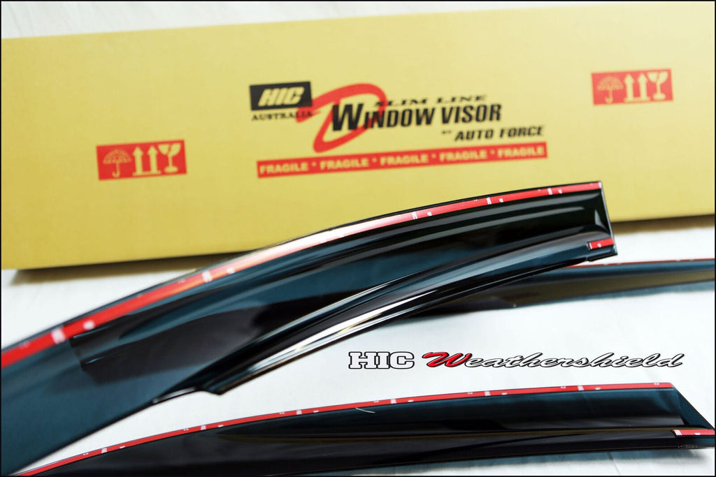 Installed View - Honda Civic FD1 Sedan (2006-2012): Mugen Style Window Visors