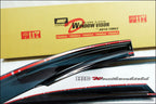 Installed View - Honda Civic FD1 Sedan (2006-2012): Mugen Style Window Visors
