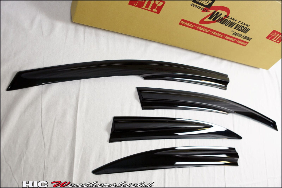 Installed View - Honda Civic FD1 Sedan (2006-2012): Mugen Style Window Visors