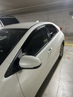 Installed View - Honda Civic FK FN Hatch (2012-2016): Premium Window Visors