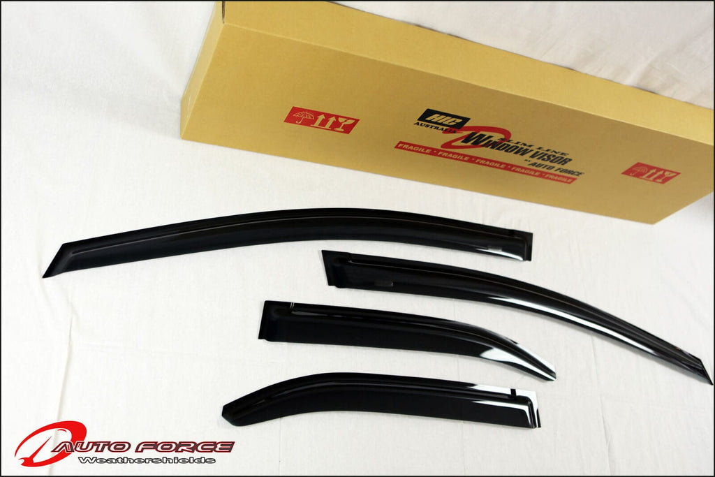 Installed View - Honda Civic FK FN Hatch (2012-2016): Premium Window Visors