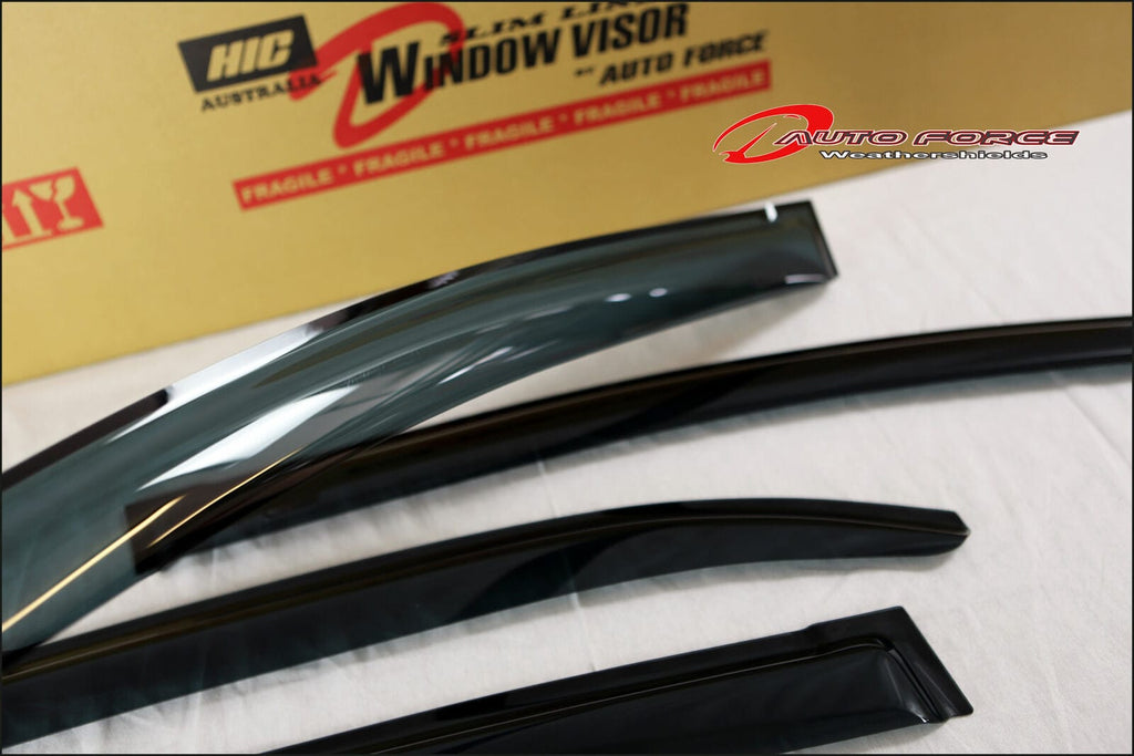Installed View - Honda Civic FK FN Hatch (2012-2016): Premium Window Visors