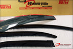 Installed View - Honda Civic FK FN Hatch (2012-2016): Premium Window Visors
