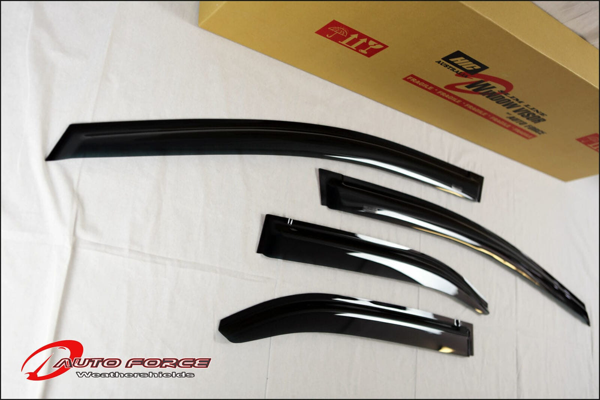 Installed View - Honda Civic FK FN Hatch (2012-2016): Premium Window Visors