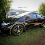 Installed View - Honda Civic FK FN Hatch (2012-2016): Premium Window Visors