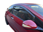 Installed View - Honda Civic FN2 Euro Hatch (2007-2011): Premium Window Visors