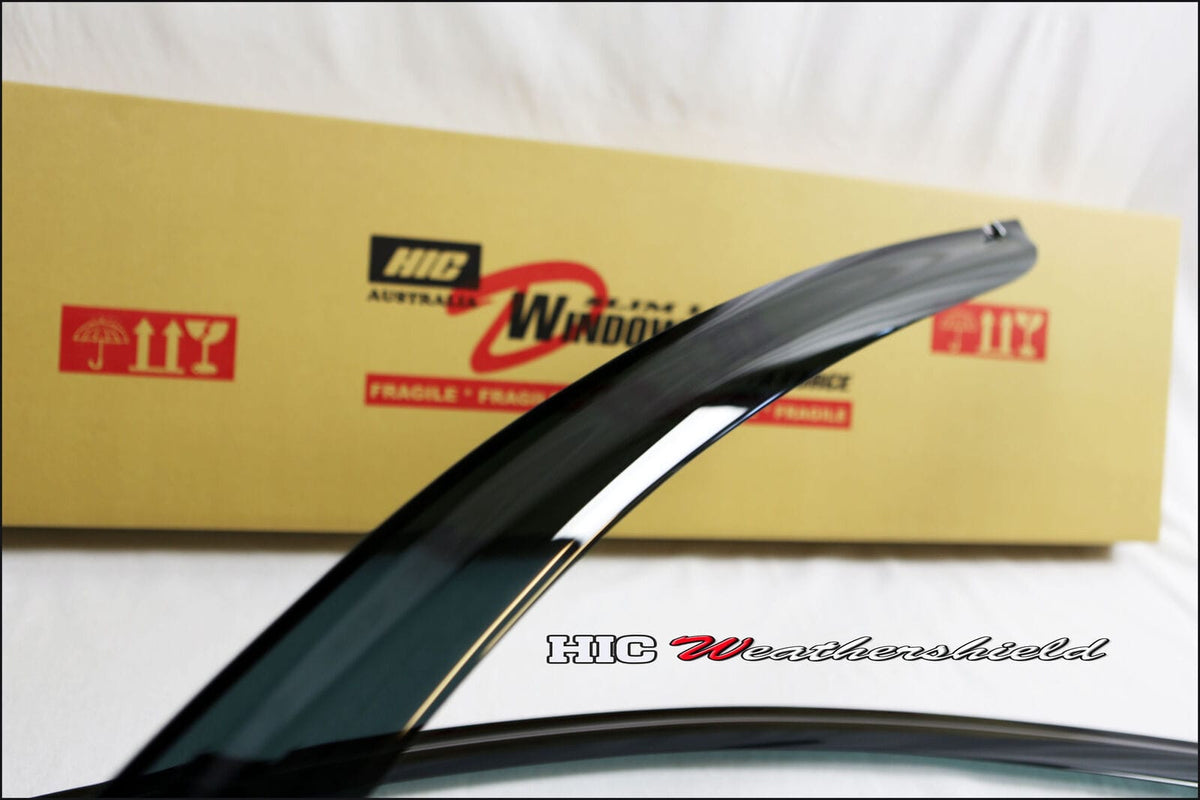 Installed View - Honda Civic FN2 Euro Hatch (2007-2011): Premium Window Visors