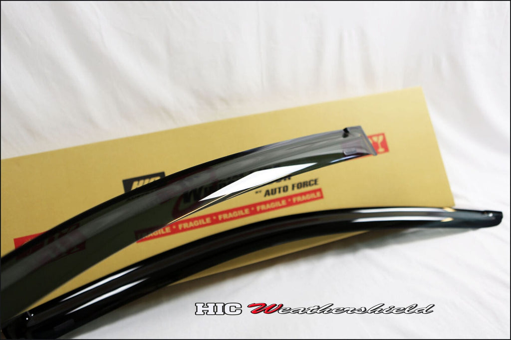 Installed View - Honda Civic FN2 Euro Hatch (2007-2011): Premium Window Visors