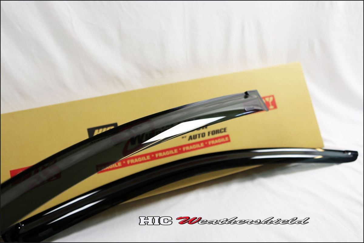 Installed View - Honda Civic FN2 Euro Hatch (2007-2011): Premium Window Visors