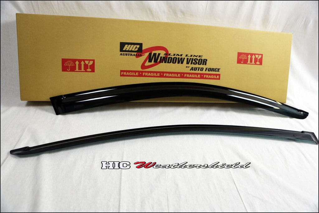 Installed View - Honda Civic FN2 Euro Hatch (2007-2011): Premium Window Visors