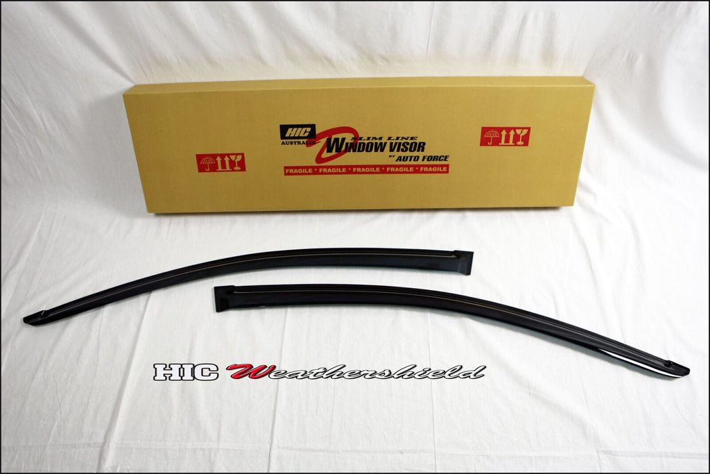 Installed View - Honda Civic FN2 Euro Hatch (2007-2011): Premium Window Visors