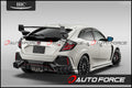 Installed View - Honda Civic Hatch FK FC (2016-2021): Mugen Style Window Visors
