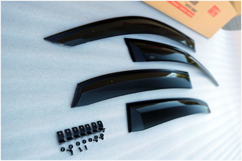 Installed View - Honda Civic Hatch FK FC (2016-2021): OEM Style Window Visors
