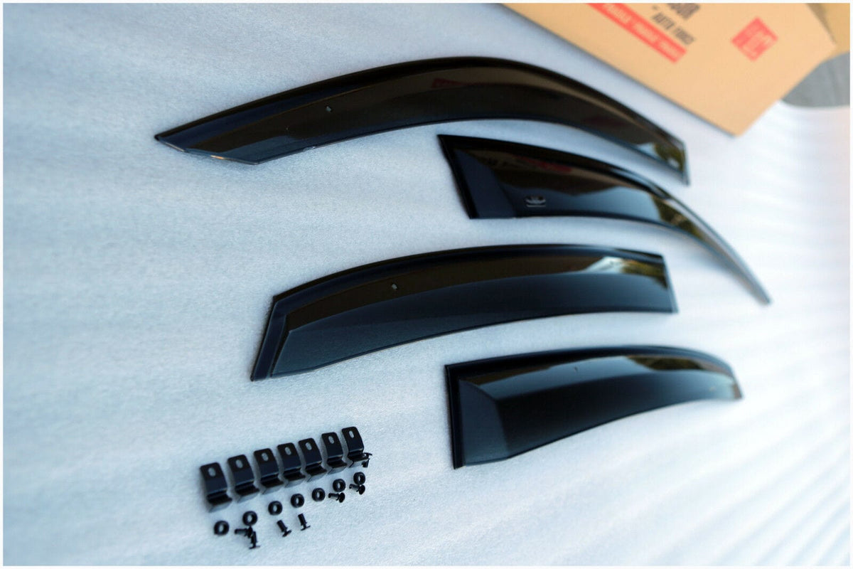 Installed View - Honda Civic Hatch FK FC (2016-2021): OEM Style Window Visors