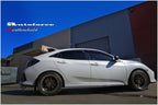 Installed View - Honda Civic Hatch FK FC (2016-2021): OEM Style Window Visors