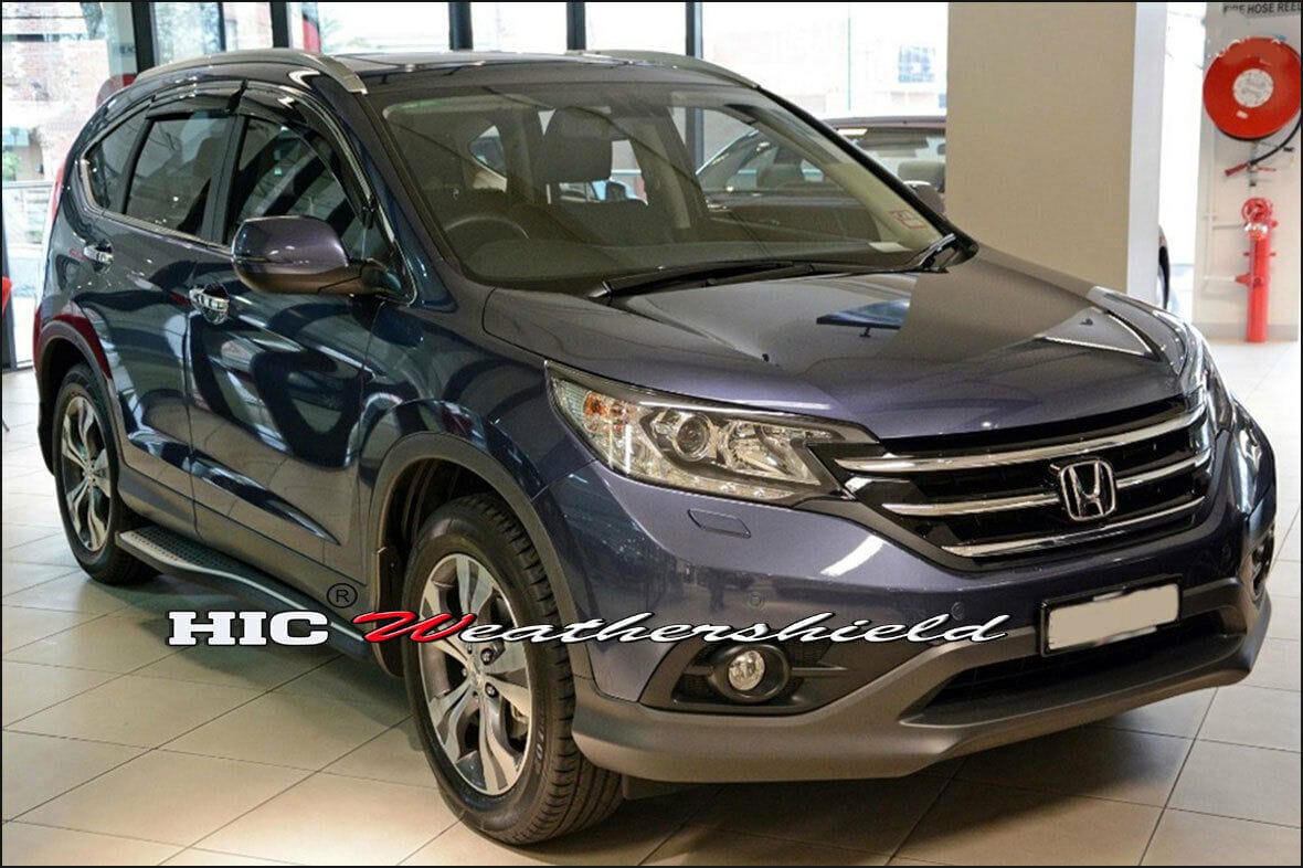 Installed View - Honda CR-V 2013-2017: Premium Chrome Window Visors