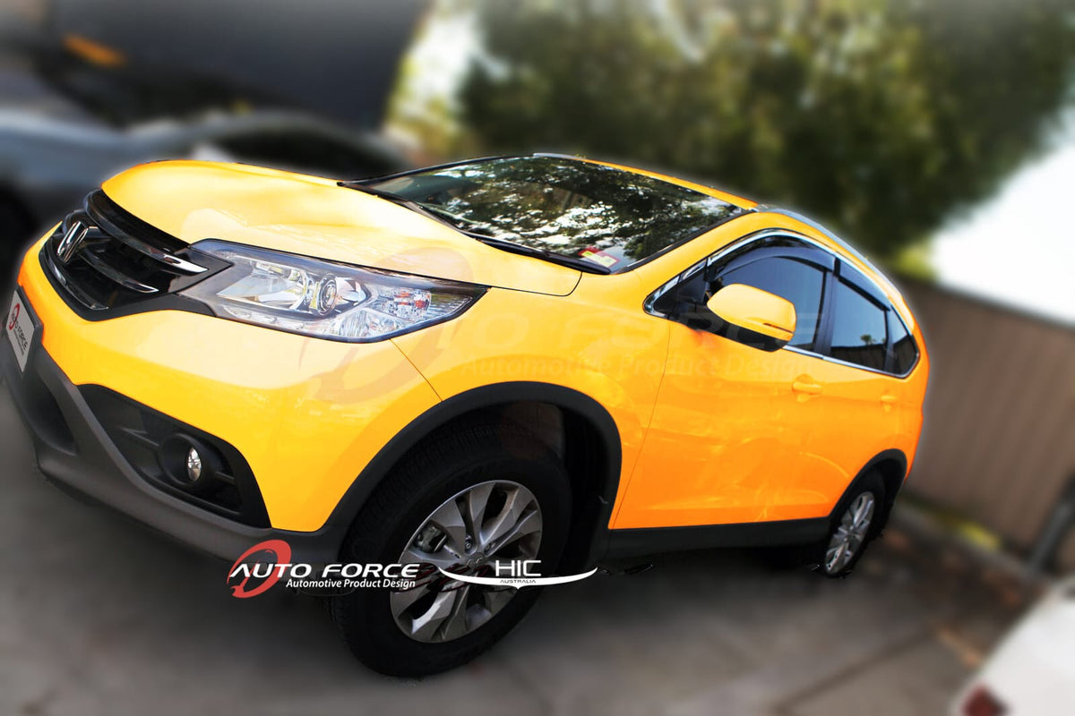 Installed View - Honda CR-V 2013-2017: Premium Chrome Window Visors