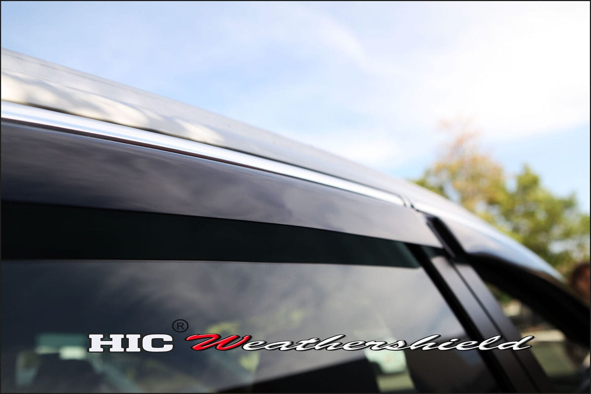 Installed View - Honda CR-V 2013-2017: Premium Chrome Window Visors