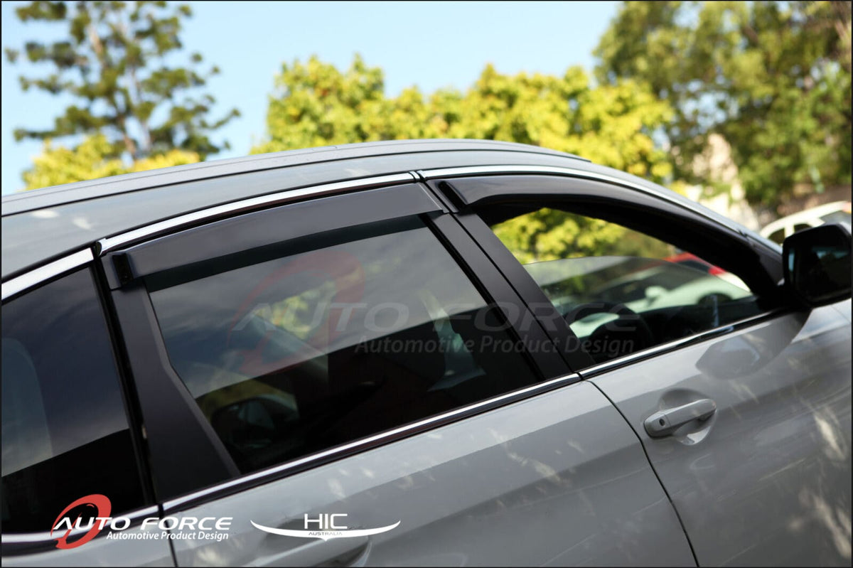 Installed View - Honda CR-V 2013-2017: Premium Chrome Window Visors