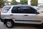 Installed View - Honda CRV RD4 RD5 RD7 (2002-2006): Premium Window Visors
