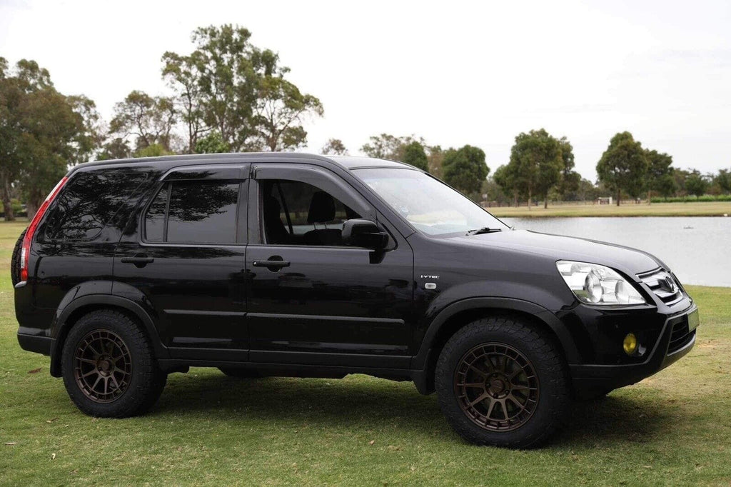 Installed View - Honda CRV RD4 RD5 RD7 (2002-2006): Premium Window Visors