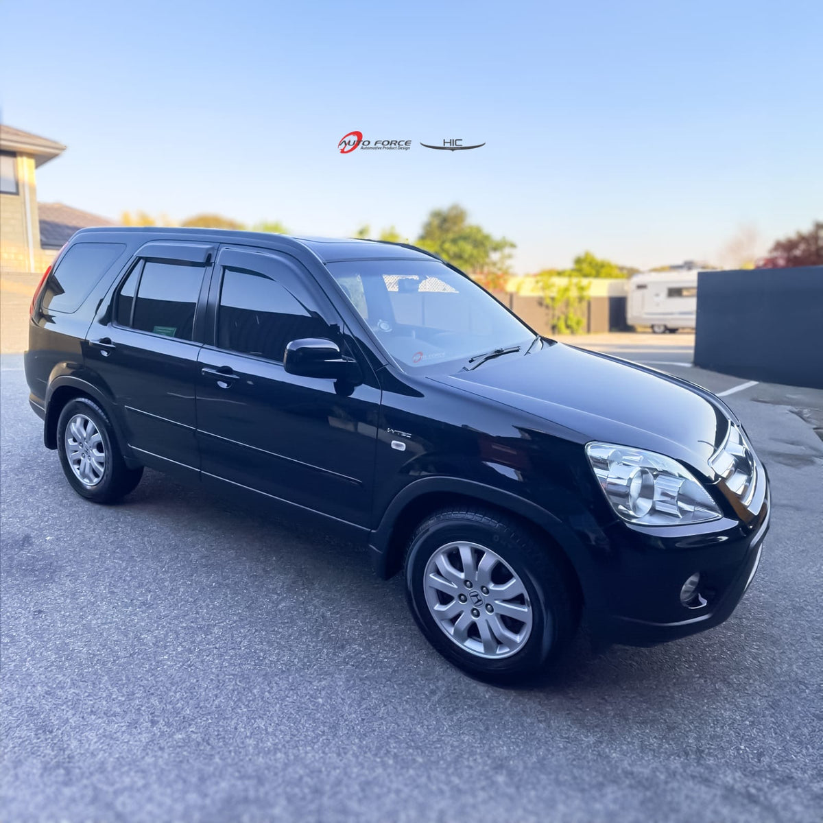 Installed View - Honda CRV RD4 RD5 RD7 (2002-2006): Premium Window Visors
