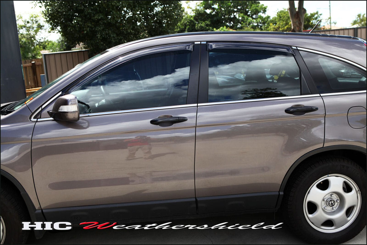 Installed View - Honda CRV RE1 RE2 RE3 RE4 (2006-2012): Premium Window Visors