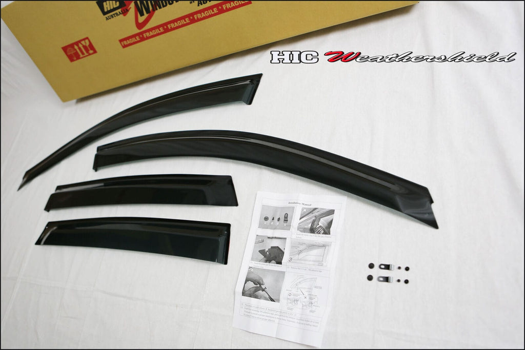 Installed View - Honda CRV RE1 RE2 RE3 RE4 (2006-2012): Premium Window Visors