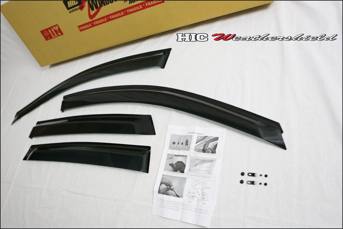 Installed View - Honda CRV RE1 RE2 RE3 RE4 (2006-2012): Premium Window Visors