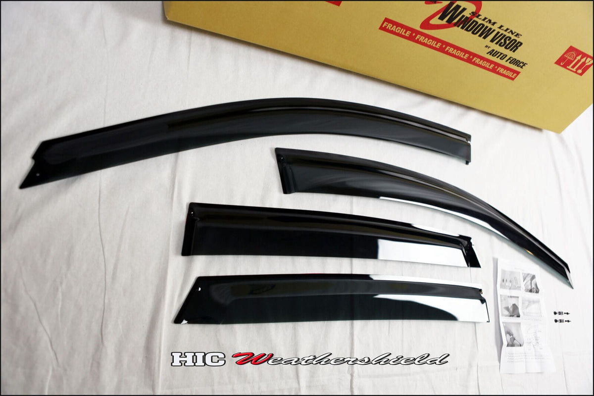 Installed View - Honda CRV RE1 RE2 RE3 RE4 (2006-2012): Premium Window Visors