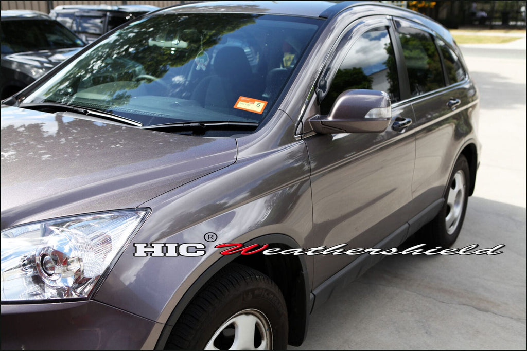 Installed View - Honda CRV RE1 RE2 RE3 RE4 (2006-2012): Premium Window Visors