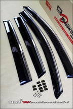 Installed View - Honda CRV RW RT (2017-2021): OEM Style Window Visors