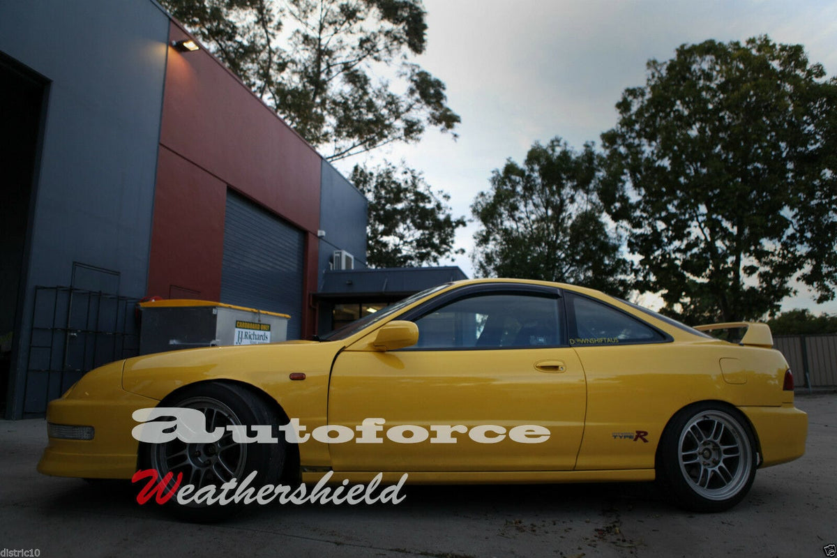 Installed View - Honda Integra DC2 (1994-2001): Premium Window Visors
