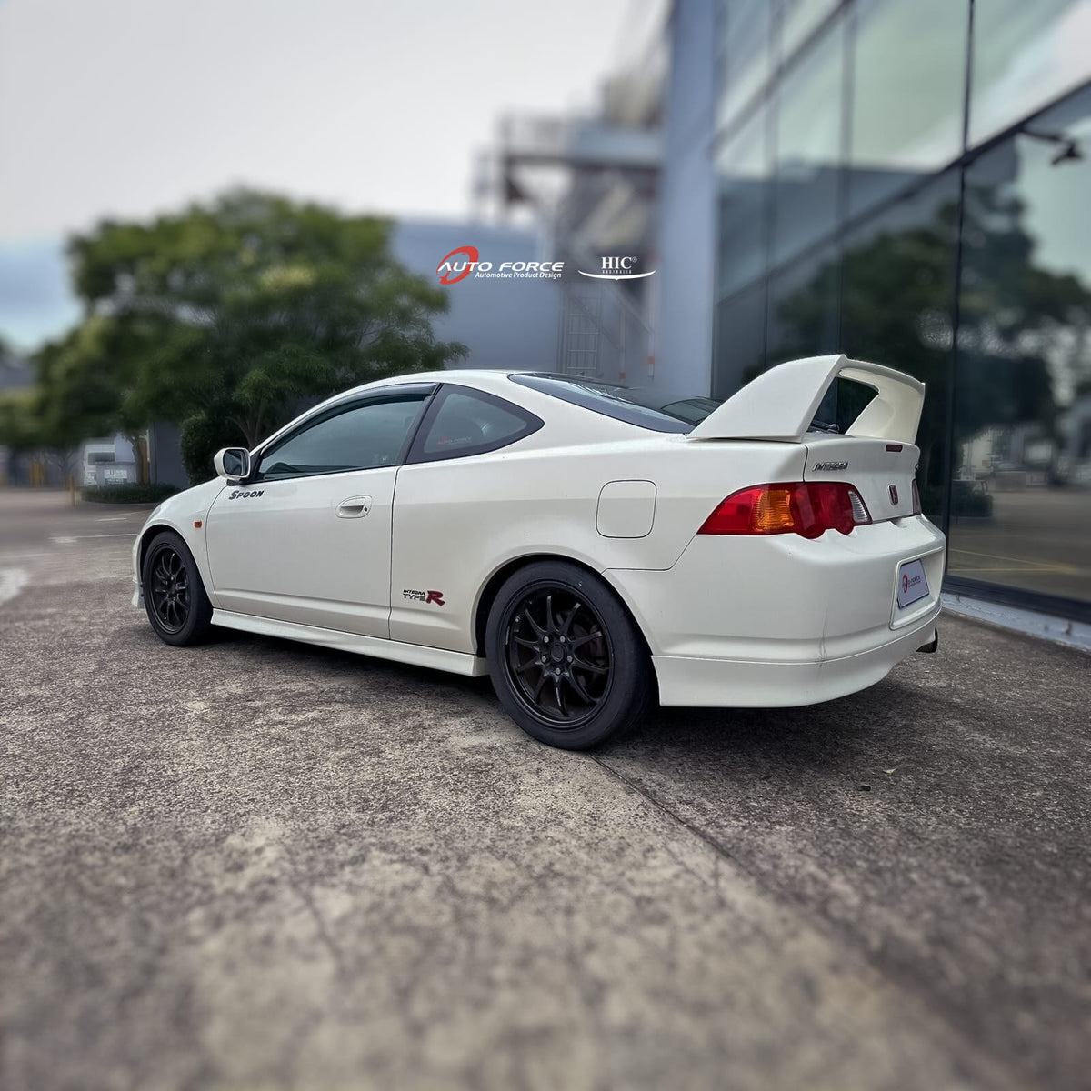 Installed View - Honda Integra DC5 (2002-2006): Premium Window Visors