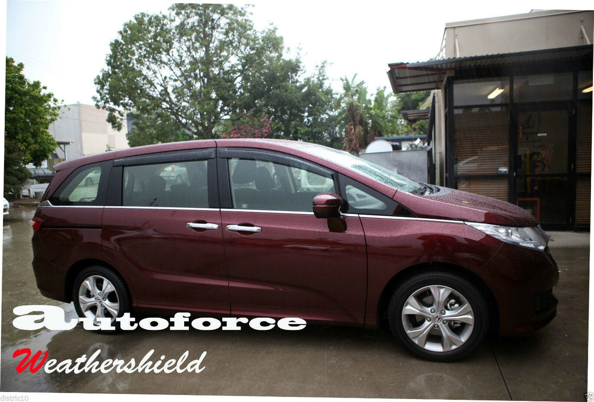 Installed View - Honda Odyssey RC (2014-2019): Premium Window Visors