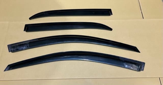 Installed View - Hyundai Elite 5 Door Hatchback (2015-On): Premium Window Visors