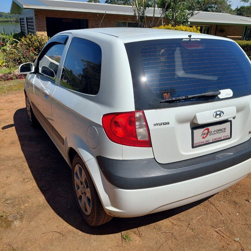 Installed View - Hyundai Getz 3 Door Hatch (2002-2011): Premium Window Visors (Front Only)