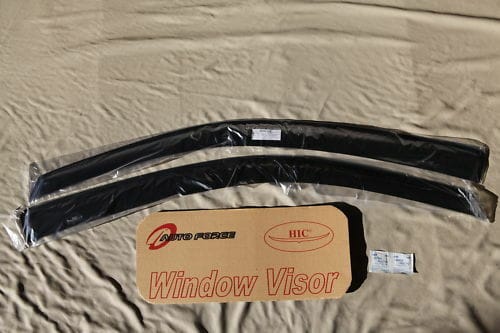 Installed View - Hyundai Getz 3 Door Hatch (2002-2011): Premium Window Visors (Front Only)