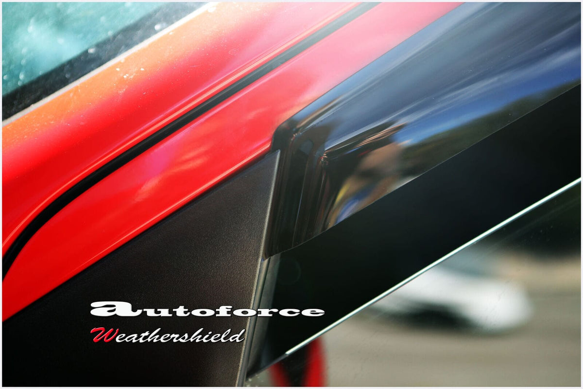 Installed View - Hyundai Getz 3 Door Hatch (2002-2011): Premium Window Visors (Front Only)