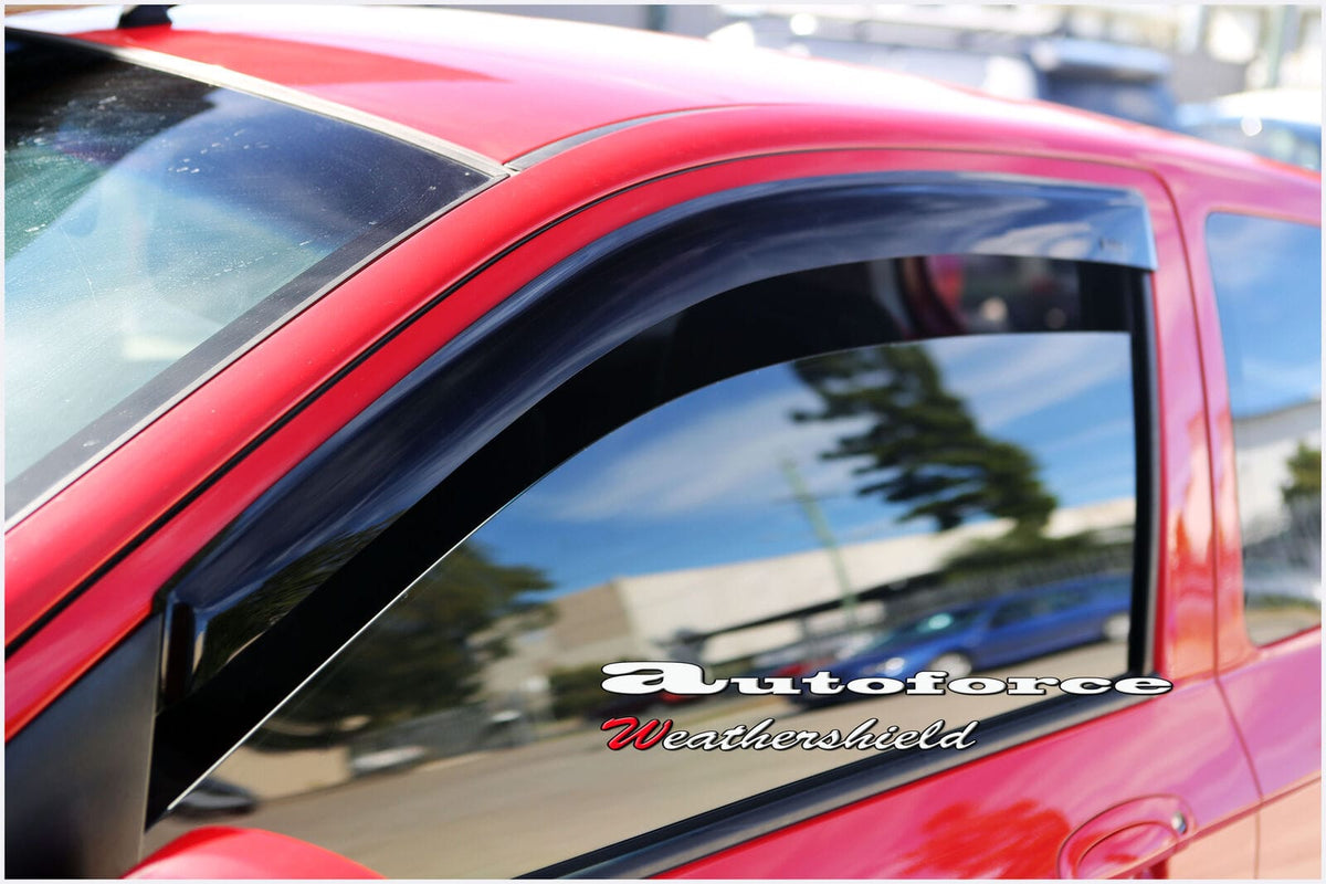 Installed View - Hyundai Getz 3 Door Hatch (2002-2011): Premium Window Visors (Front Only)