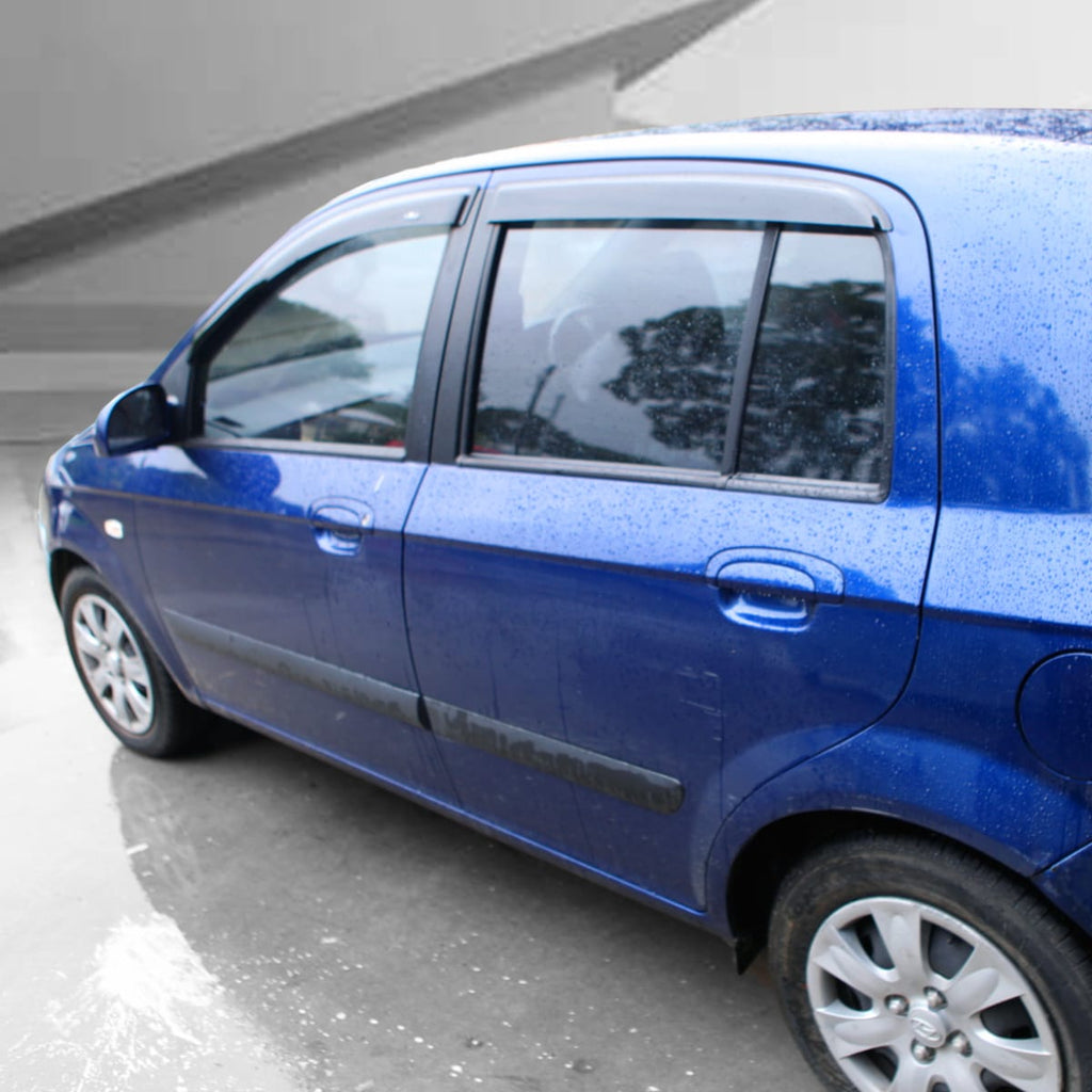 Installed View - Hyundai Getz Hatch (2002-2011): Premium Window Visors