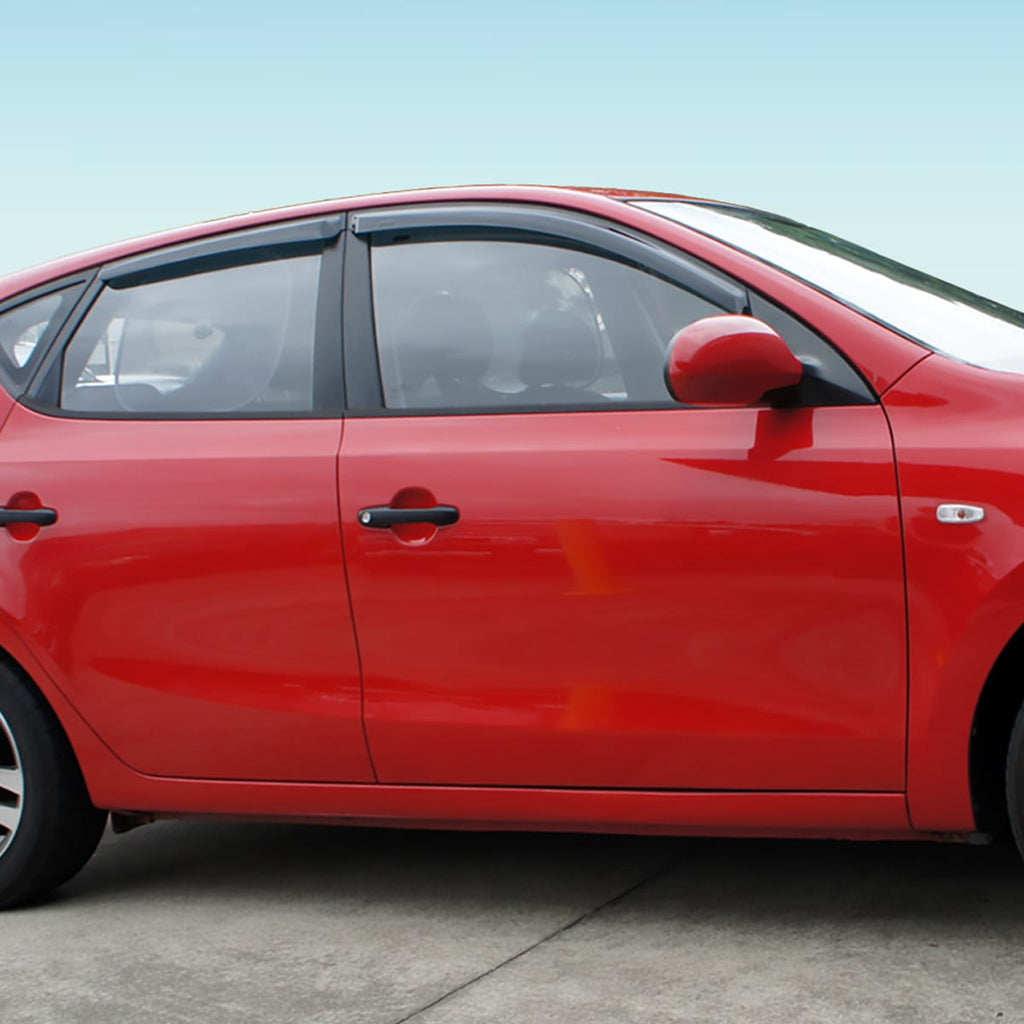 Installed View - Hyundai i30 Hatchback (2007-2012): Premium Window Visors